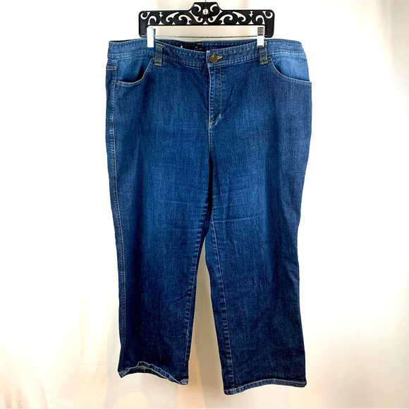 INC Curvy Fit Straight Leg Jeans with Grommet Pocket, Size 22 - Picture 4 of 5